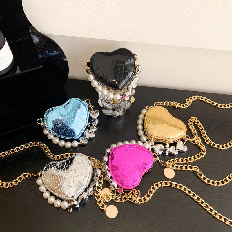 Mini Pearl Heart Handbag - NEXTREND
