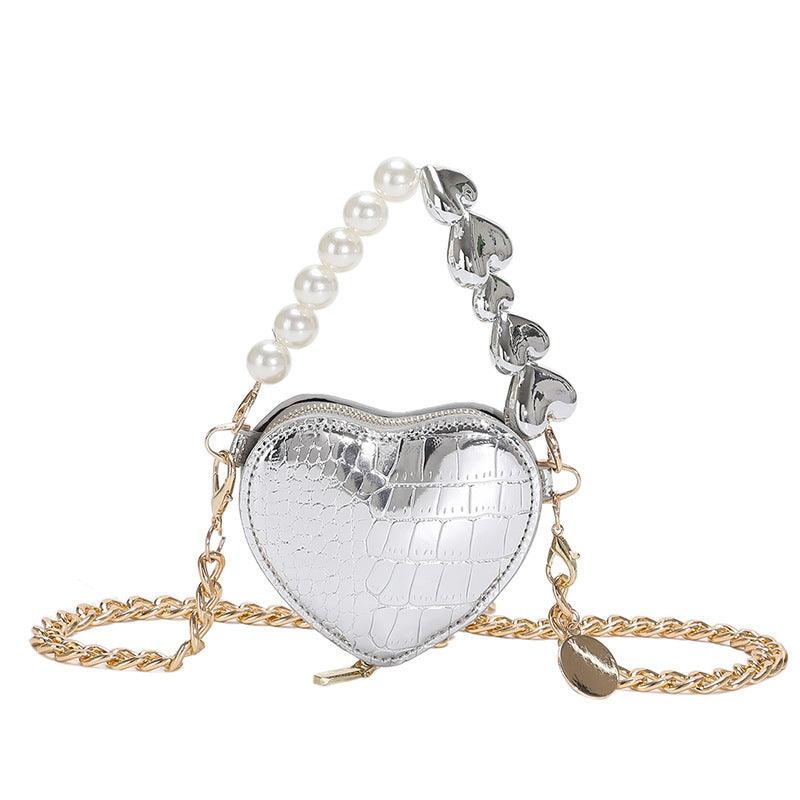 Mini Pearl Heart Handbag - NEXTREND