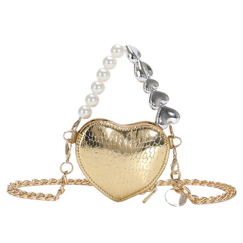 Mini Pearl Heart Handbag - NEXTREND