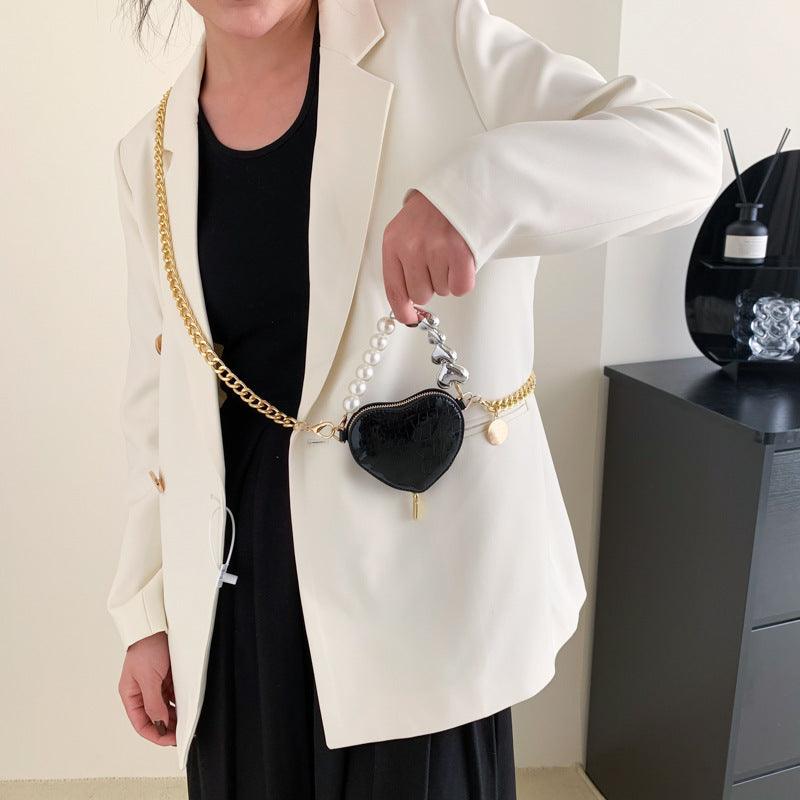 Mini Pearl Heart Handbag - NEXTREND