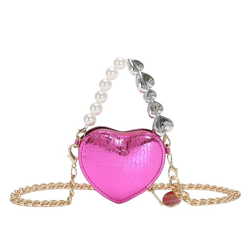 Mini Pearl Heart Handbag - NEXTREND